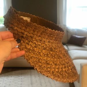Island Hopper Straw Visor Free People